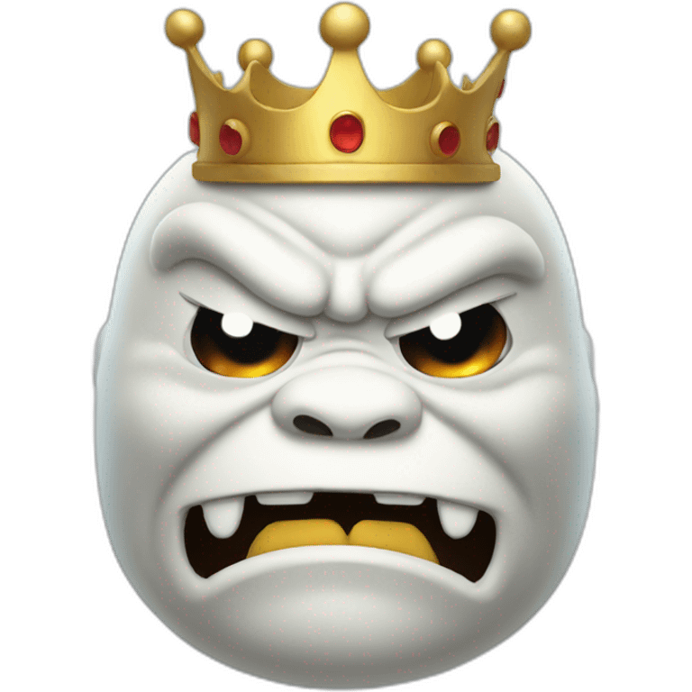 King Boo angry emoji