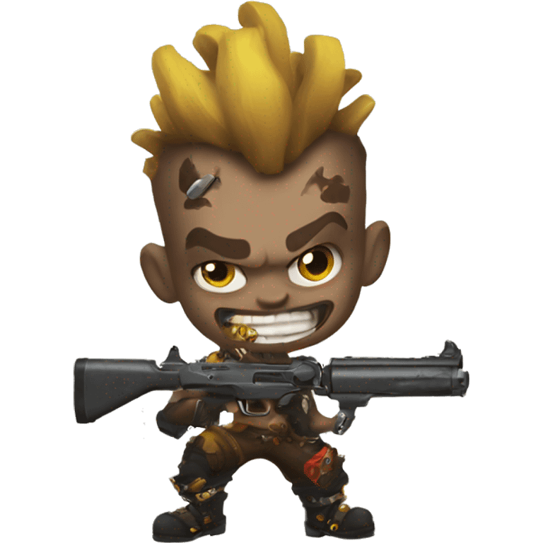 Junkrat with gun emoji