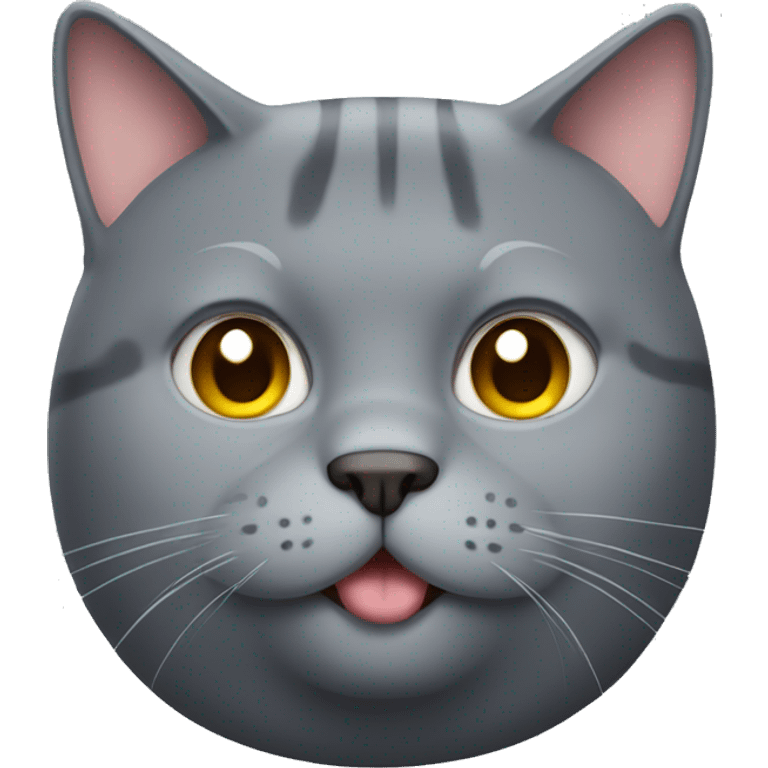 Super fat gray cat emoji emoji