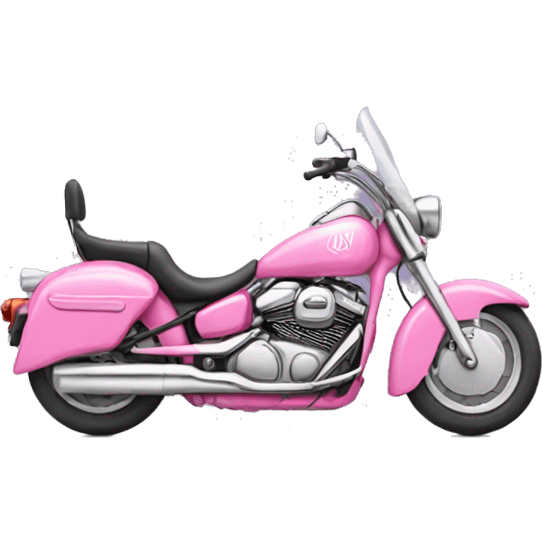 Pink motorcycle  emoji