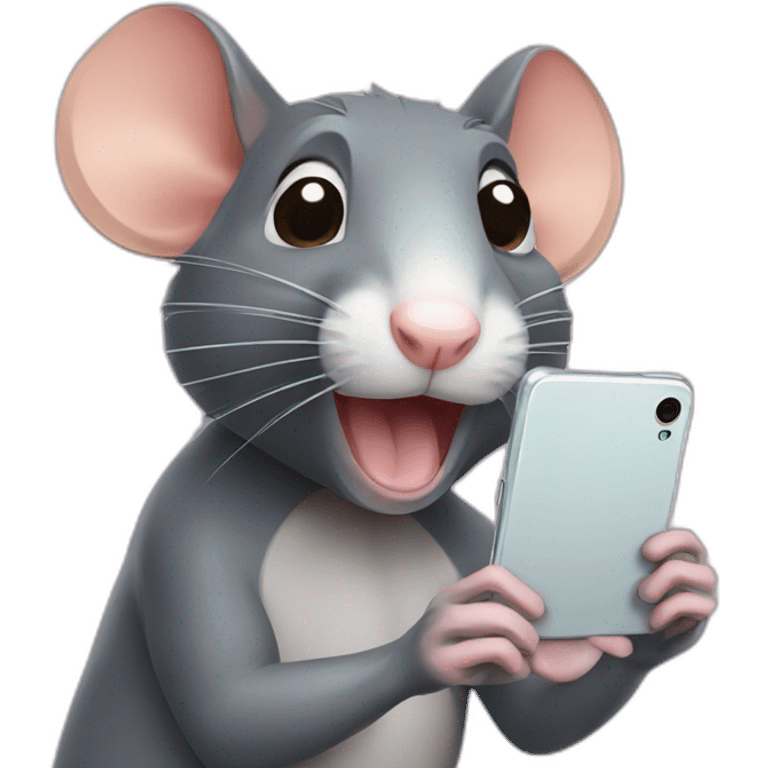 rat taking a selfie emoji