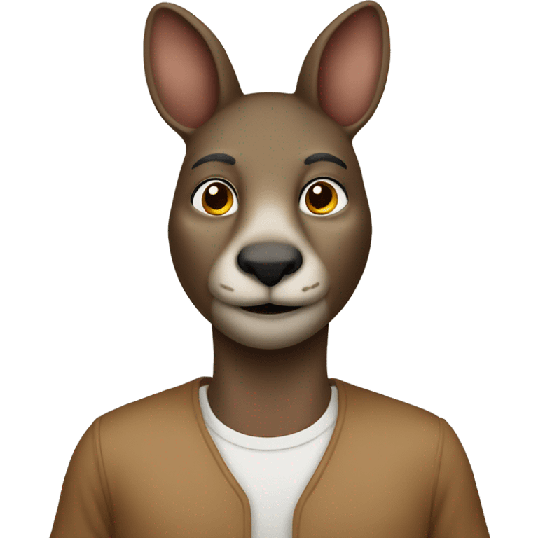 man morphs to kangaroo emoji