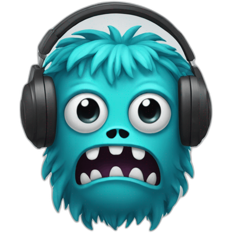 monster with headphones emoji