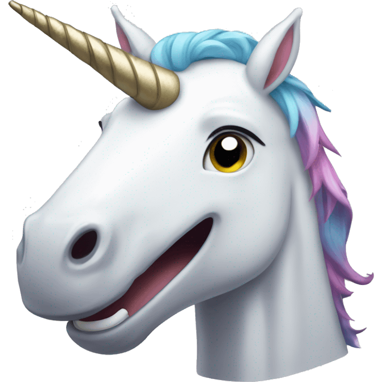 Laughing unicorn  emoji