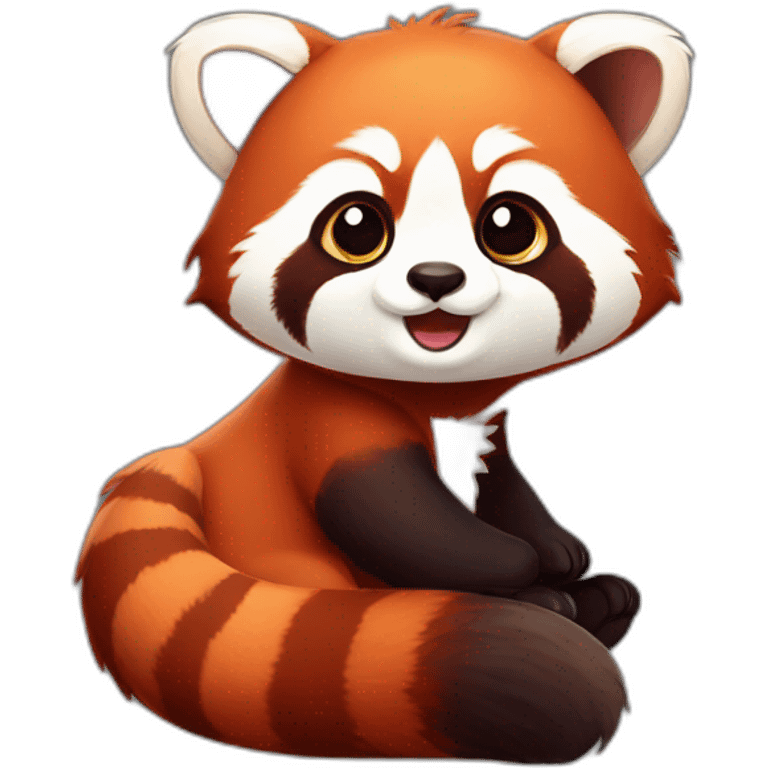 Cute red panda emoji