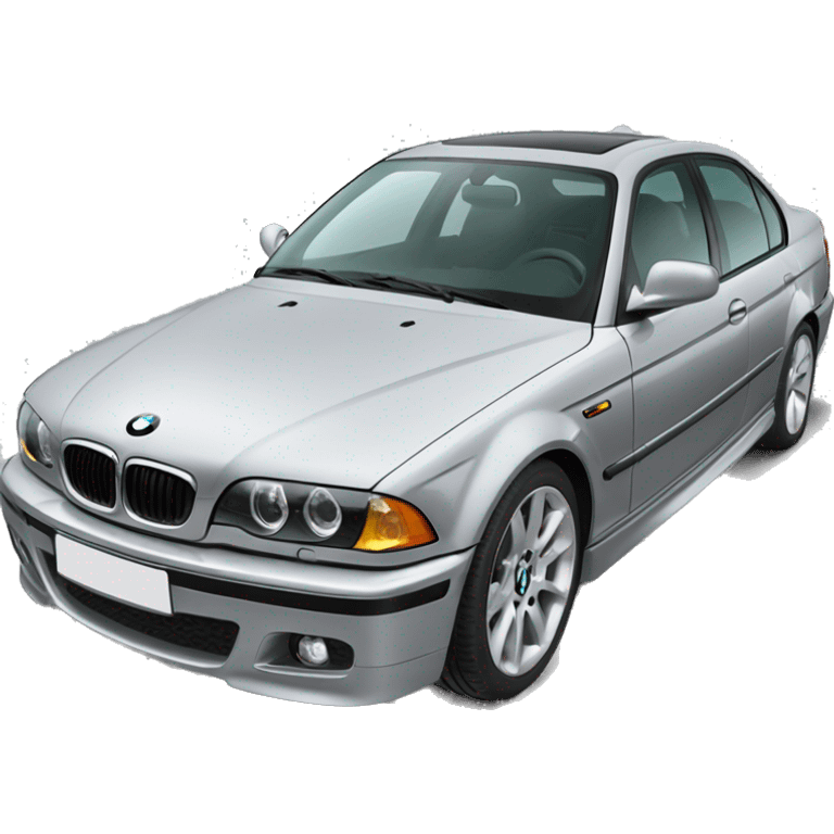 Bmw silver e46 emoji