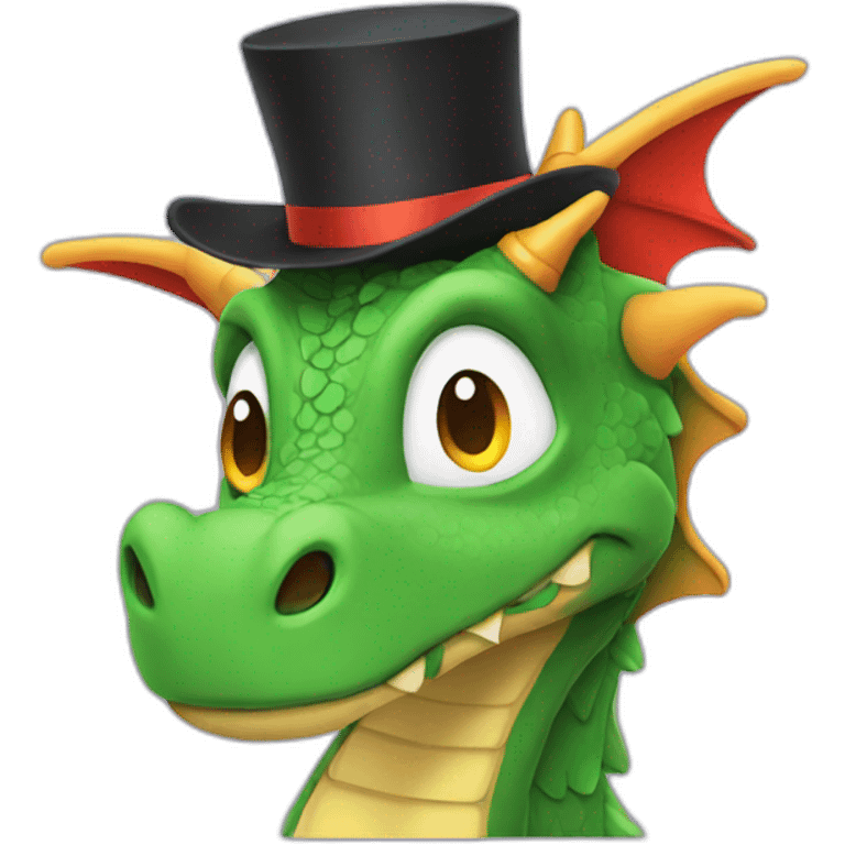 dragon with hat on emoji