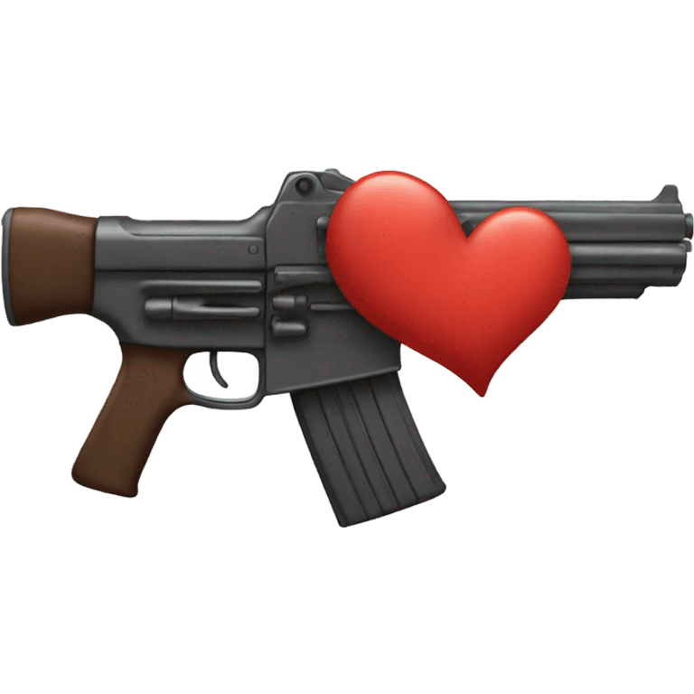 Heart gun emoji