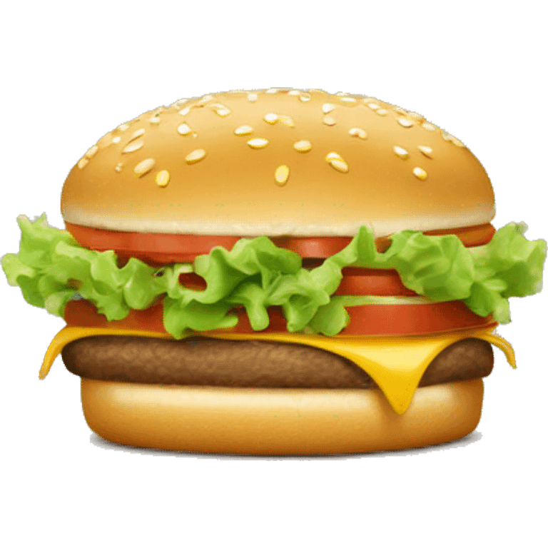 Bigmac on "NO BIG MAC" words on it emoji