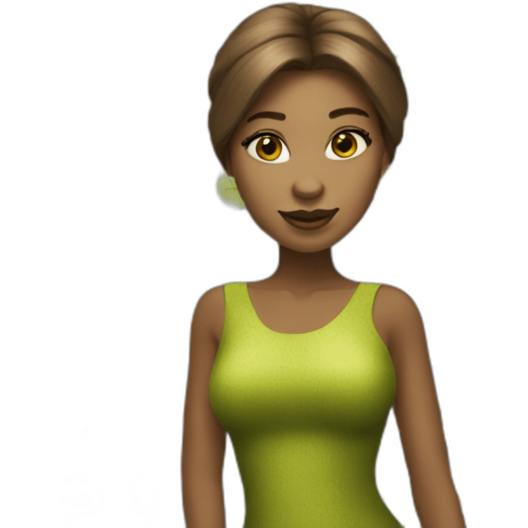 female shrek supermodel emoji