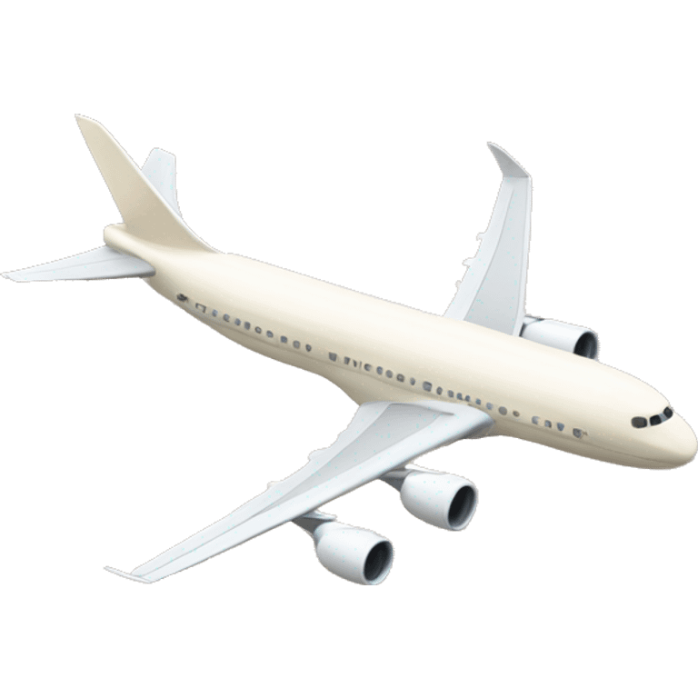 Airliner flying cream color  emoji