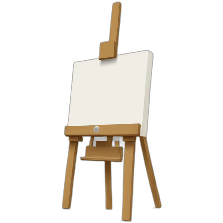 easel and canvas emoji