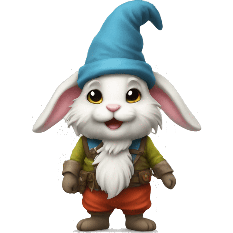 cute bunny gnome emoji