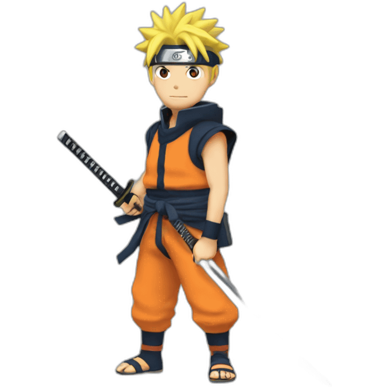 Naruto with katana emoji