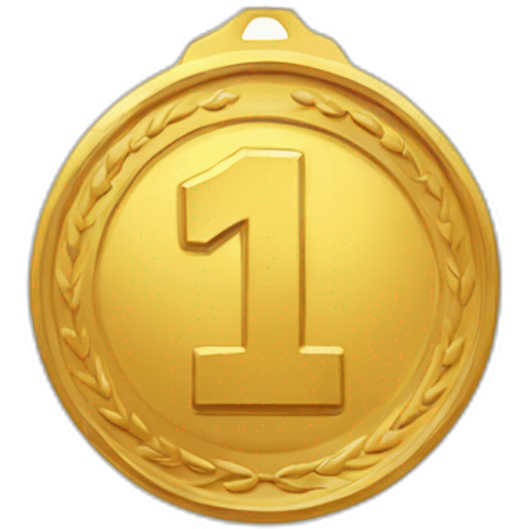 Gold 1st place medal emoji