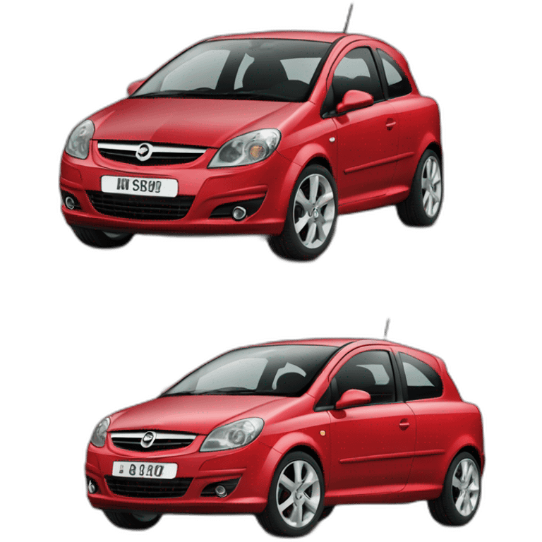 2006 Vauxhall corsa c design red emoji