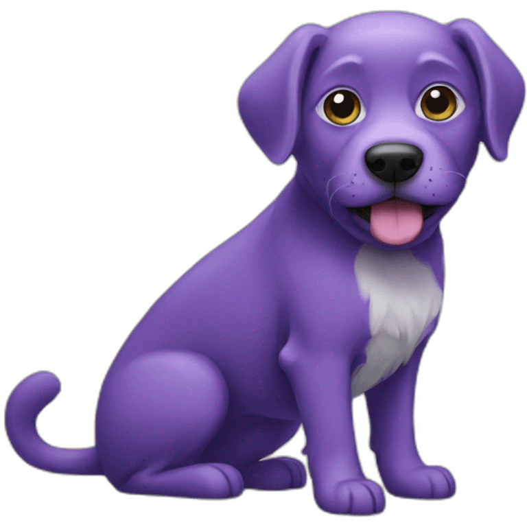 purple-dog emoji