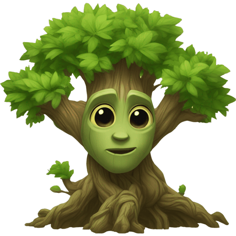 world of warcraft groot tree of life cartoon emoji