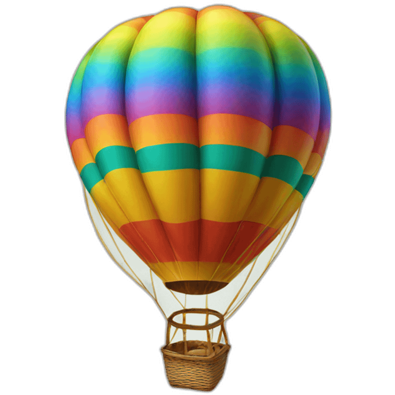 rainbow hot air balloon emoji