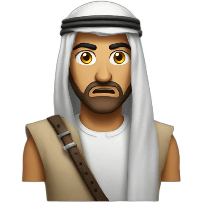 An angry Arab emoji