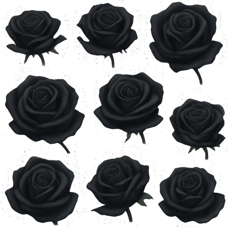 Black roses emoji