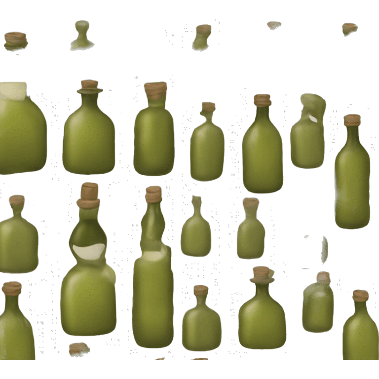 a single bottle of olive oil emoji