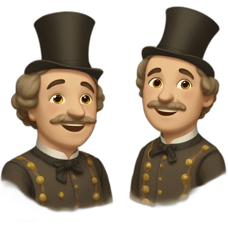 Father and son from Russian nineteen century family emoji