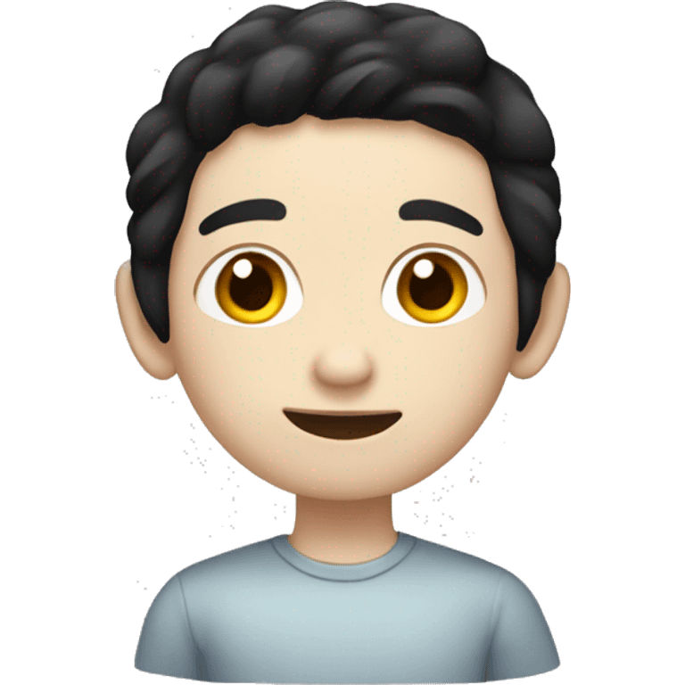 an emoji of a pale skinned boy with black hair and open ears emoji