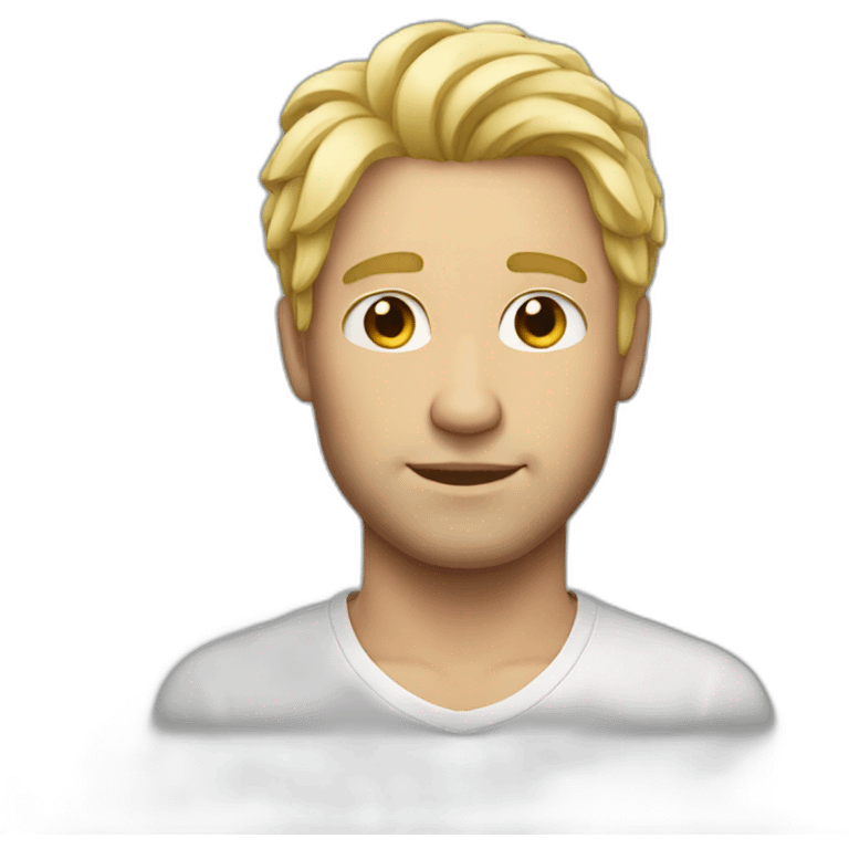 man hair blond emoji