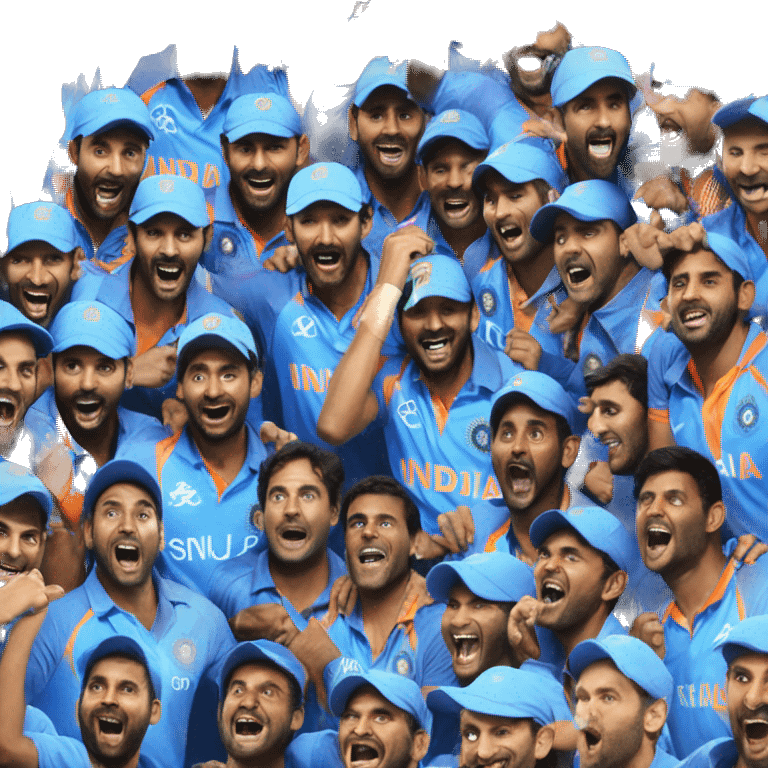 India cricket team win the world cup emoji