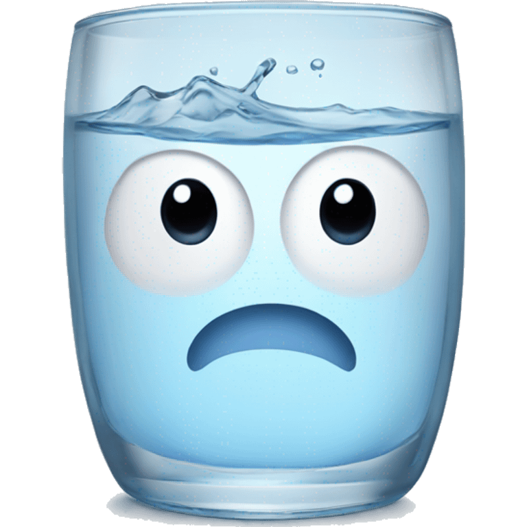 A glass of water emoji