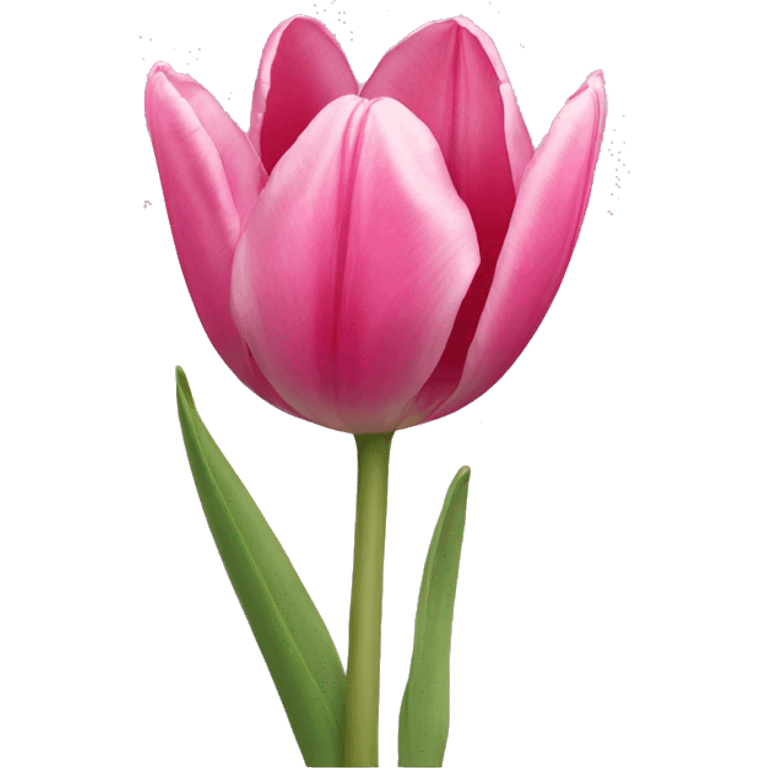 Pink tulip emoji