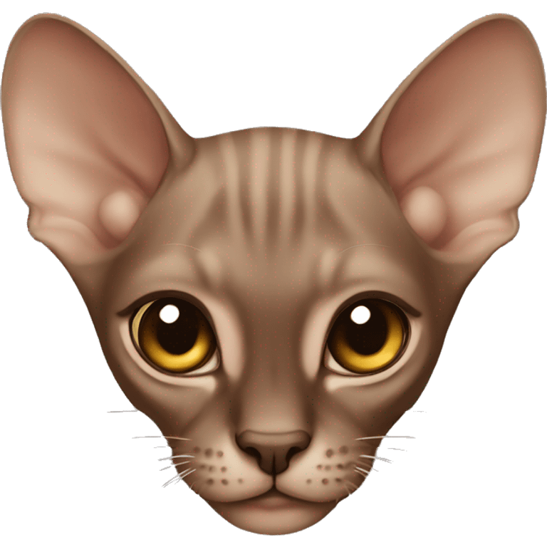 Brown sphinx kitten emoji