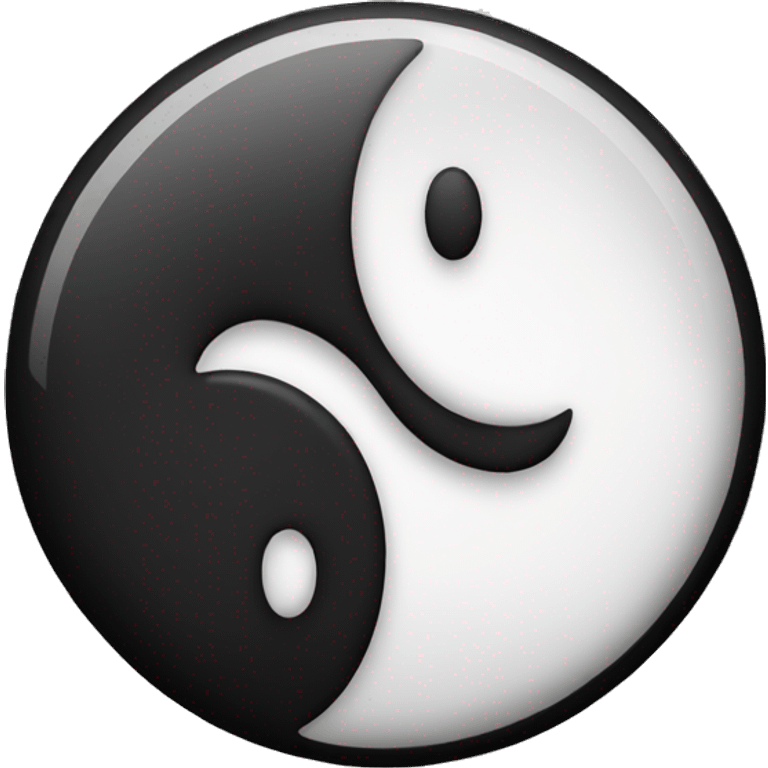 black yin and yang emoji