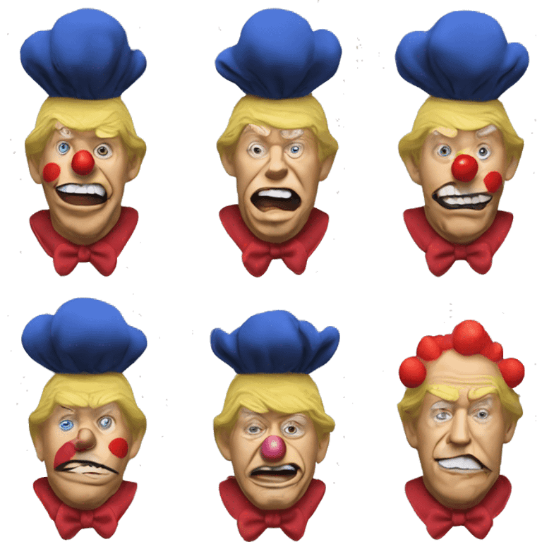 Trump in clown suit emoji