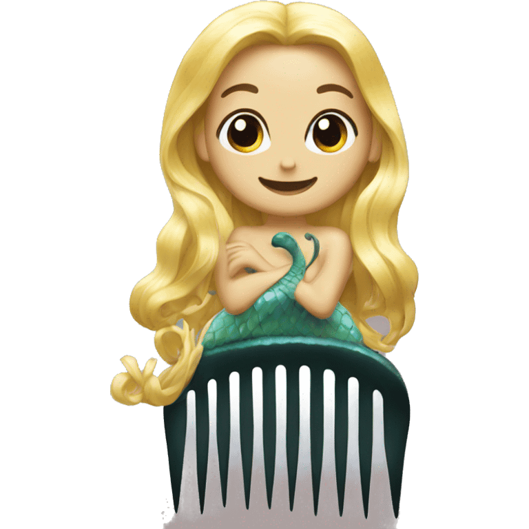 Mermaid comb emoji