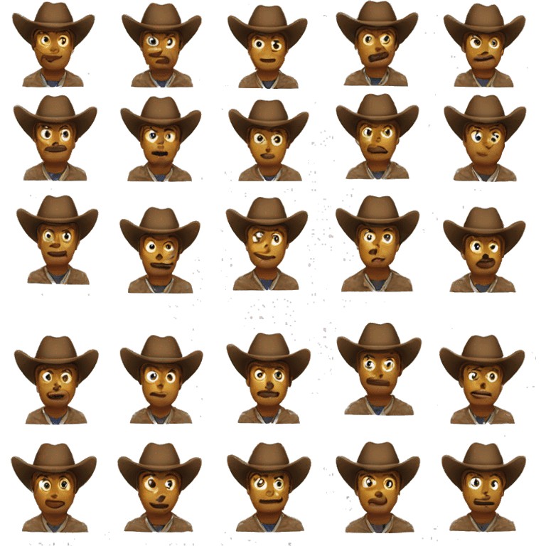 confused cowboy emoji emoji