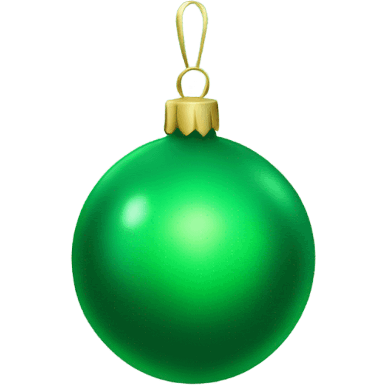 green Christmas ball
 emoji