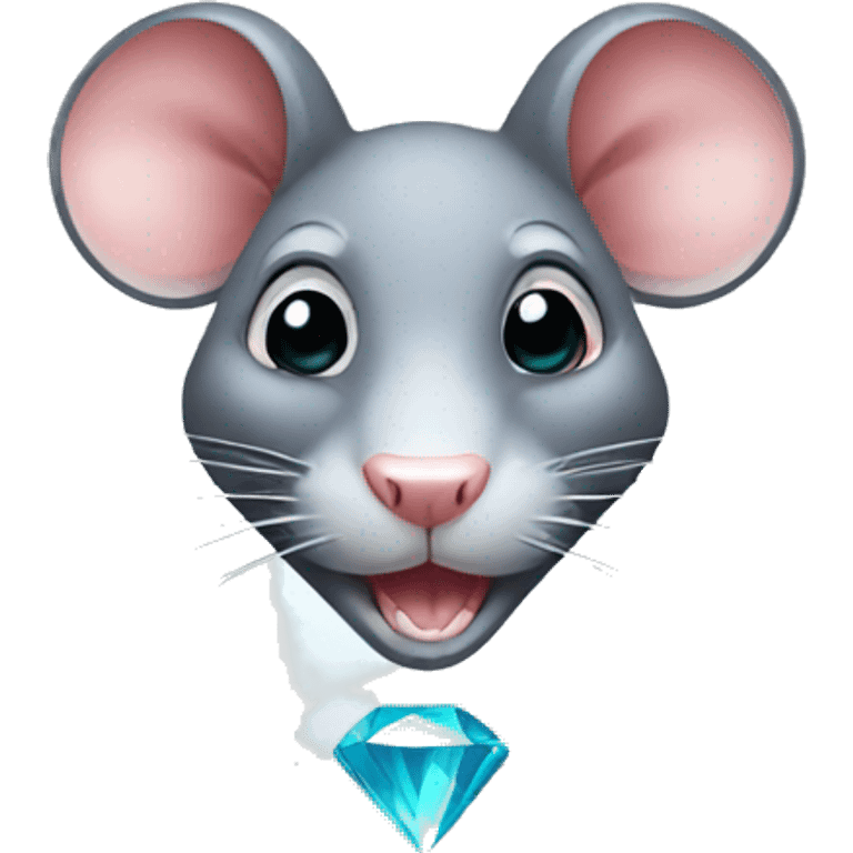 RAT WITH A DIAMOND emoji