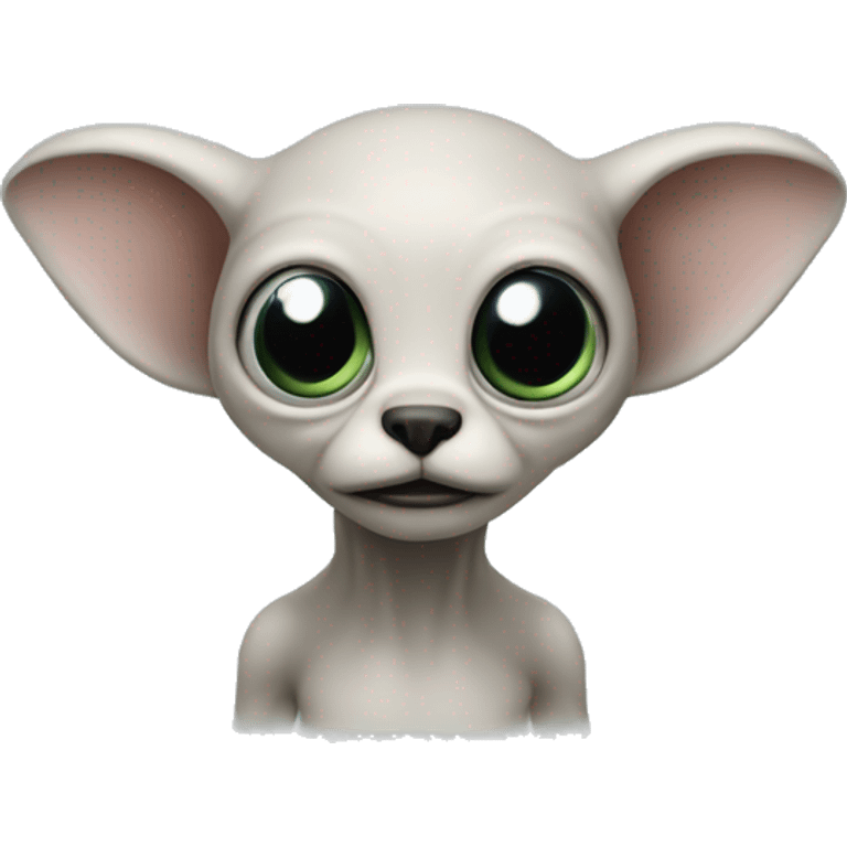 animal like characer, slightly alien and technologica emoji