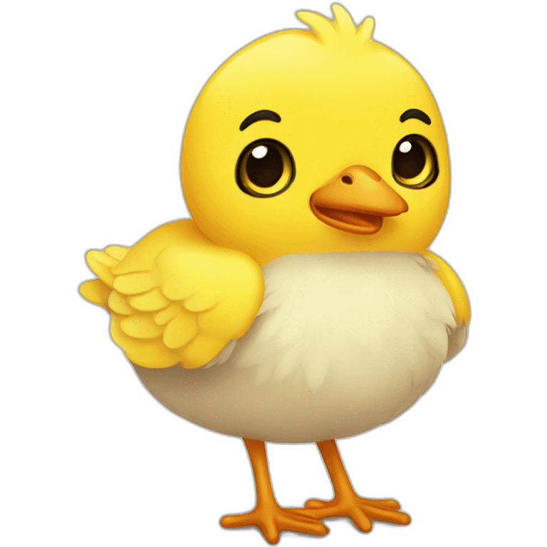 cute-yellow-chick-illusutration emoji