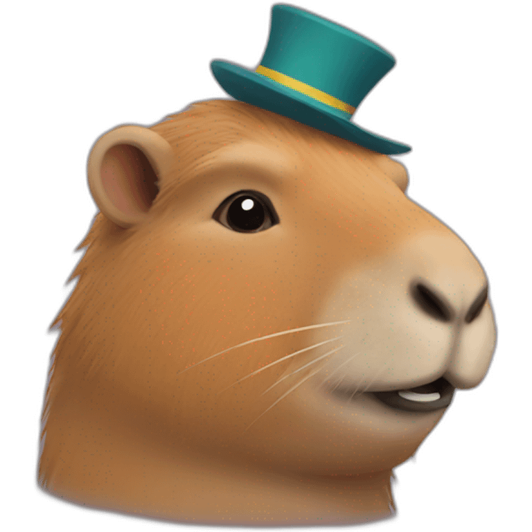 Capybara clown emoji