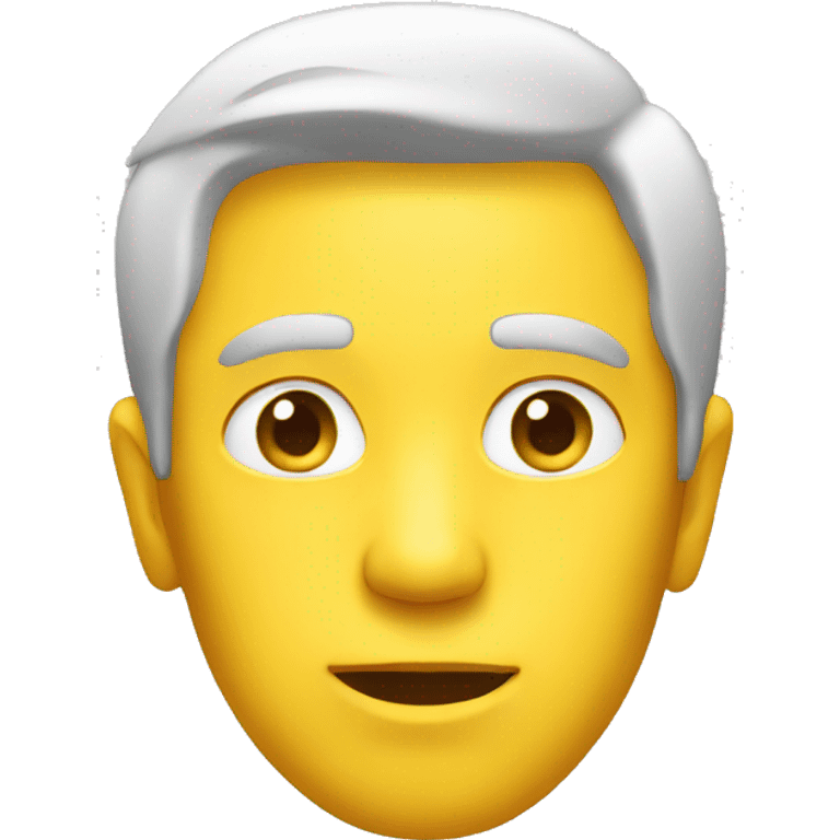 A man face speaking yellow emoji