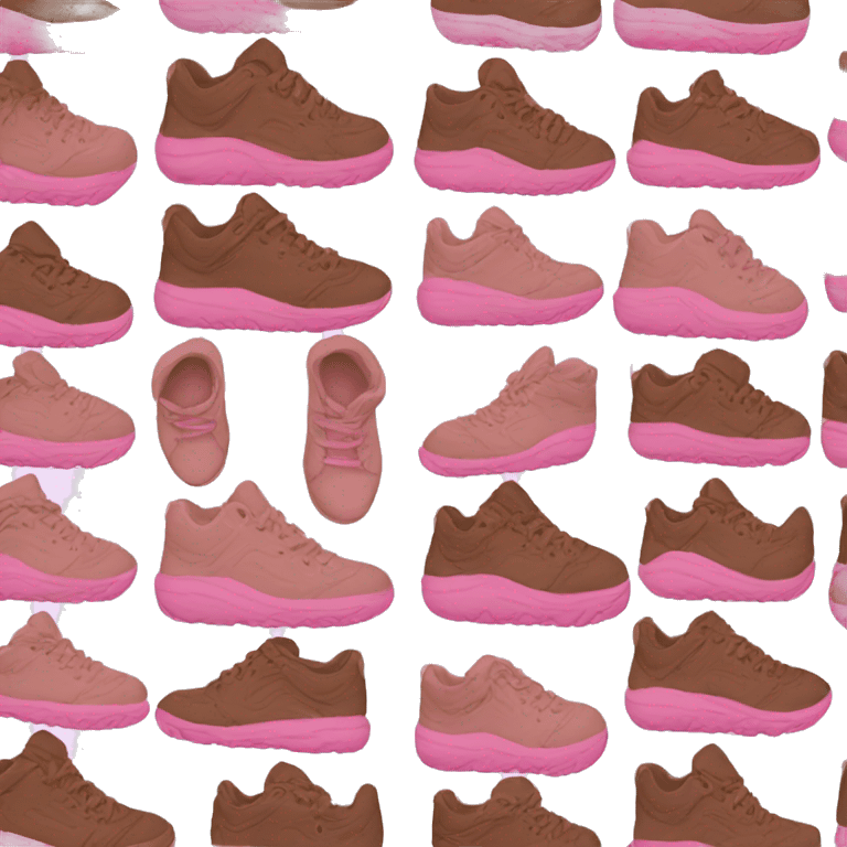 brown and pink sneakers emoji