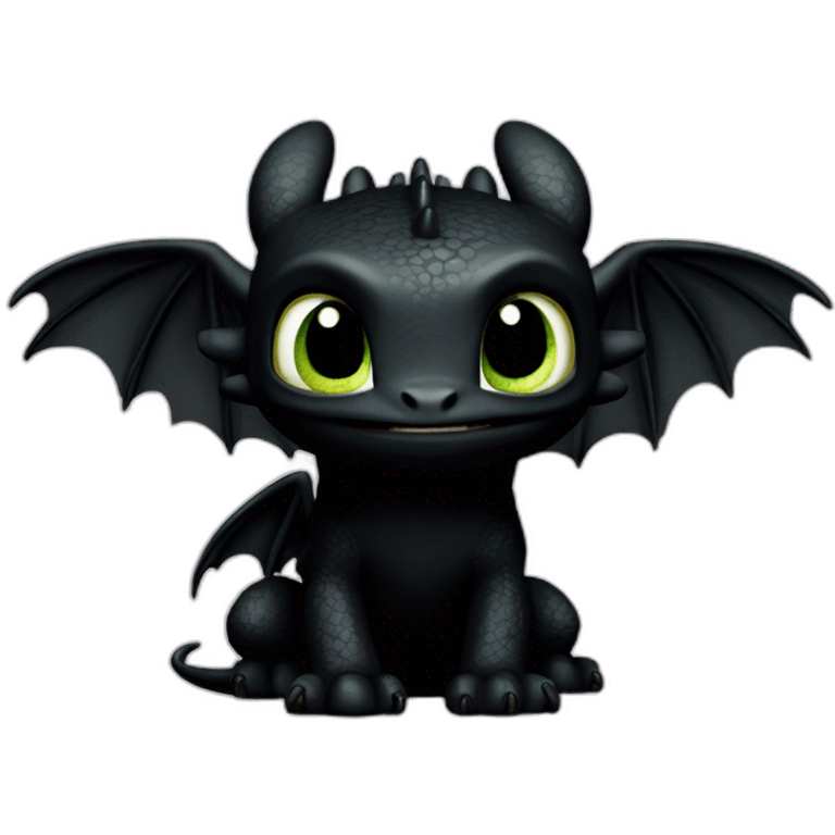 Toothless how to train your dragon  emoji