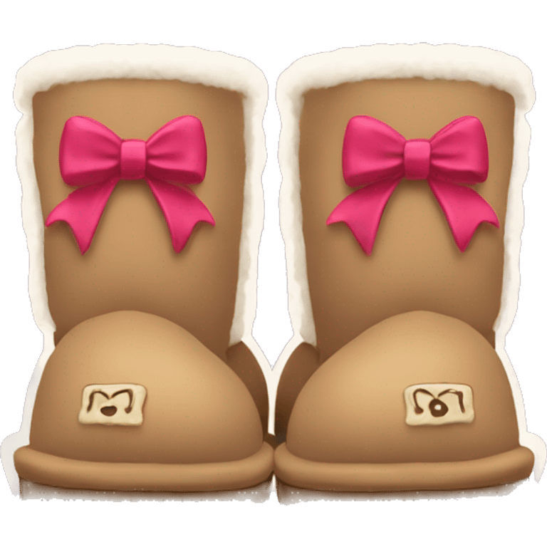 Uggs with bows emoji