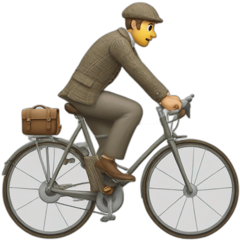 tweed-bicyclist emoji