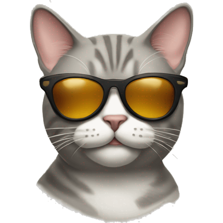 Cat with sunglasses emoji