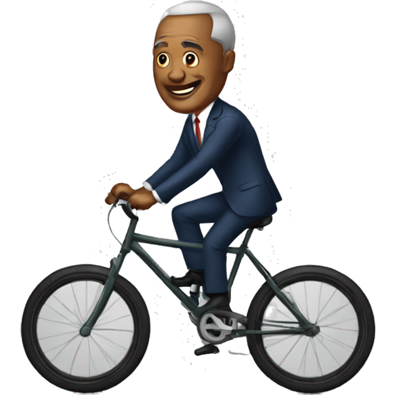 PRESIDENT TOGOLAIS SUR UN VELO emoji