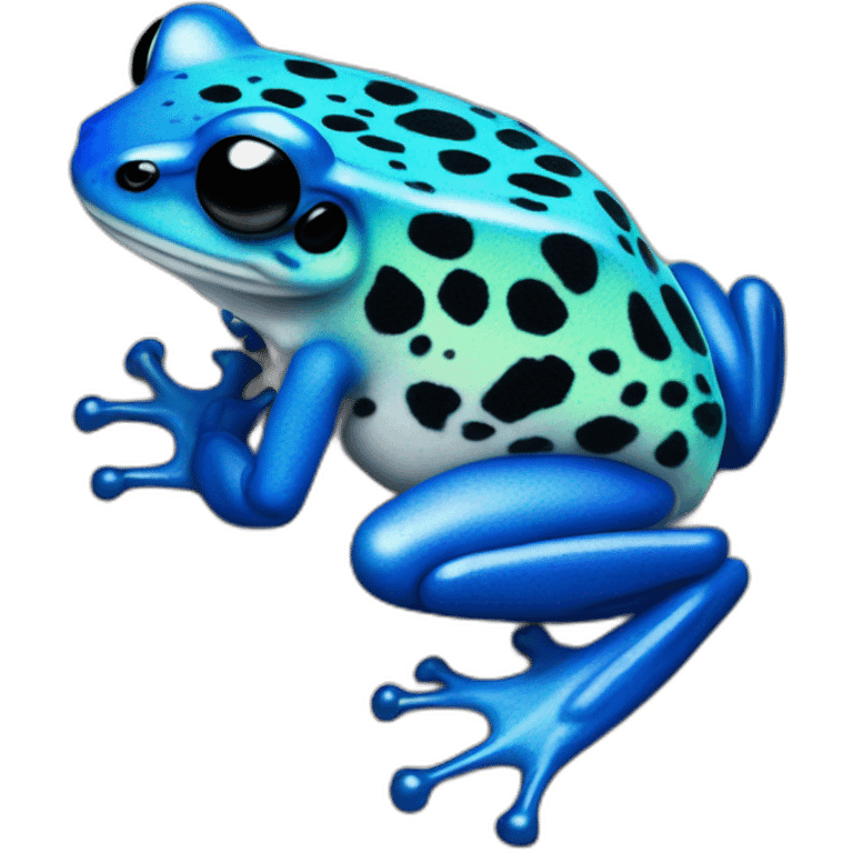 blue poison dart frog emoji